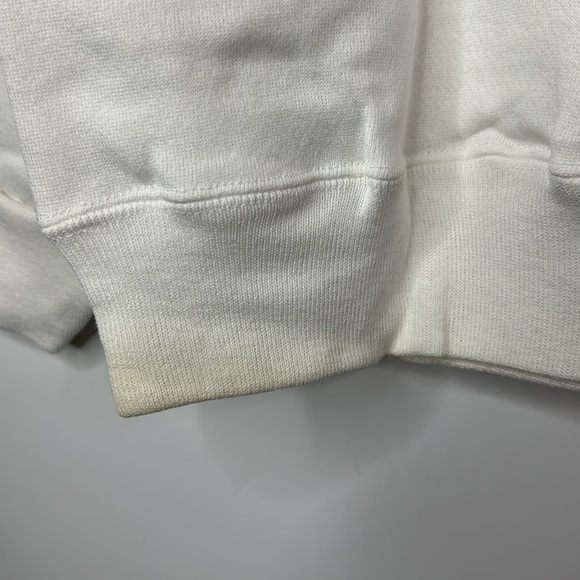Vintage Hanes White Crewneck Sweatshirt 80s Large - Picture 10 of 10